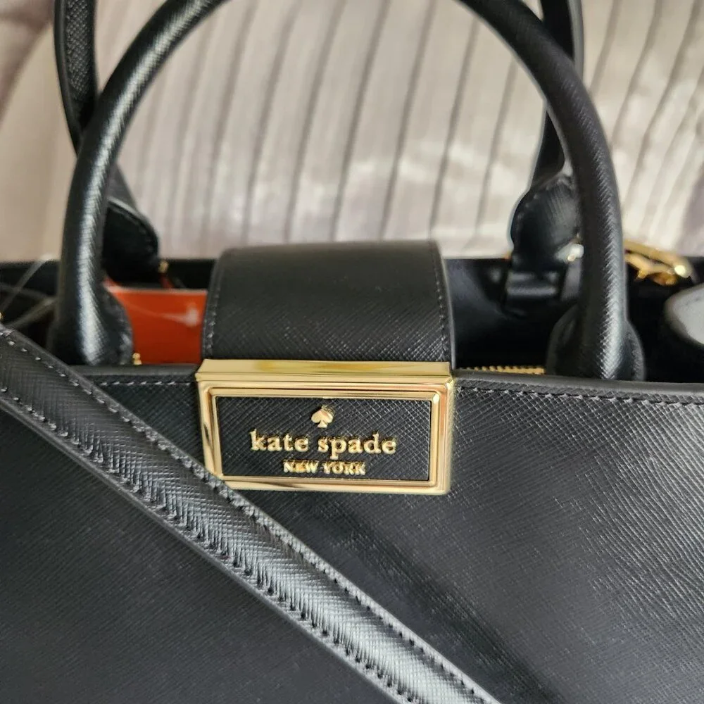 Kate Spade Black Reegan Satchel 7pc Set NWT